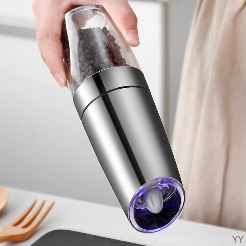 Automatic Gravity Spice Grinder Set with LED Light