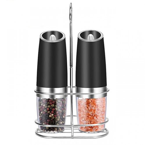 Automatic Gravity Spice Grinder Set with LED Light