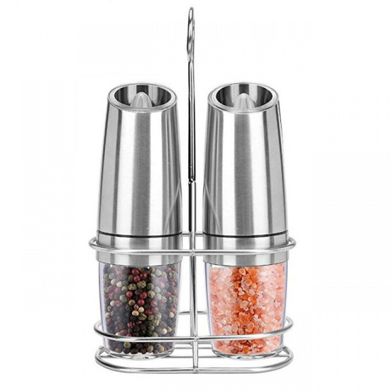 Automatic Gravity Spice Grinder Set with LED Light