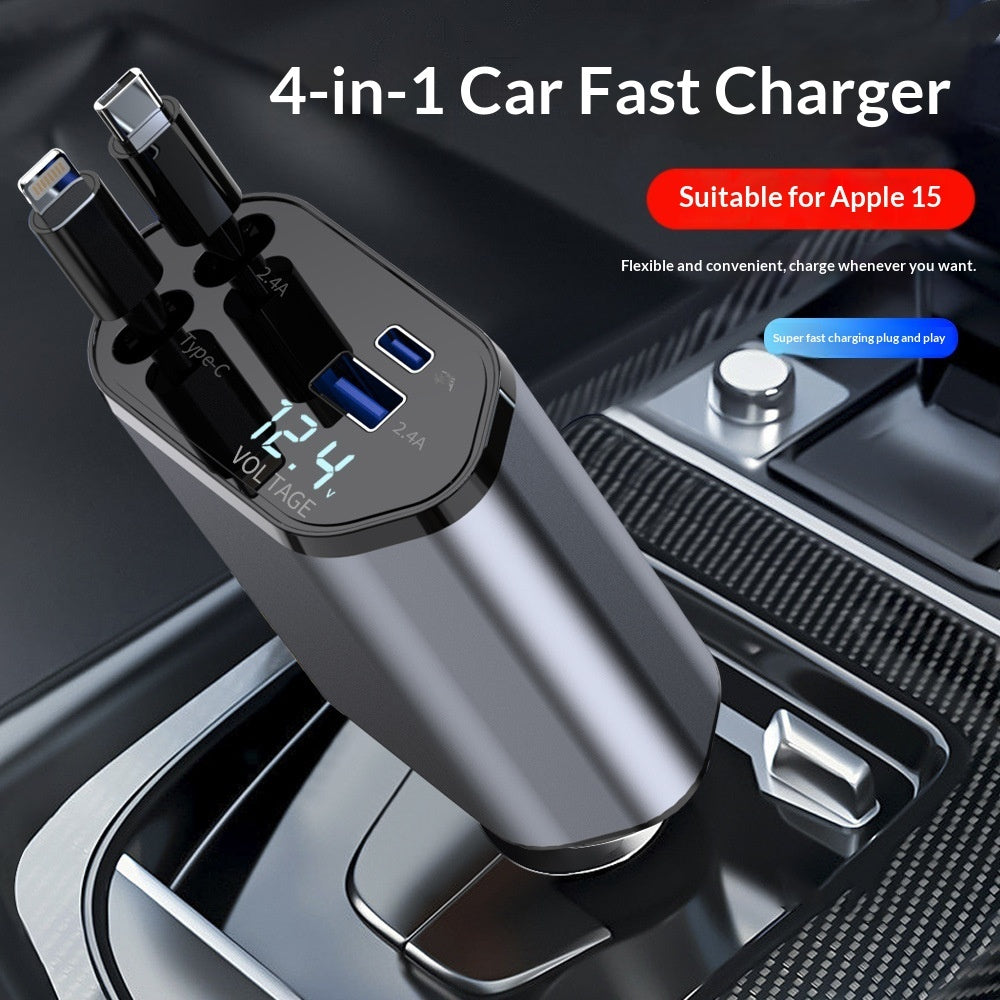 4-in-1 Smart Car Charger