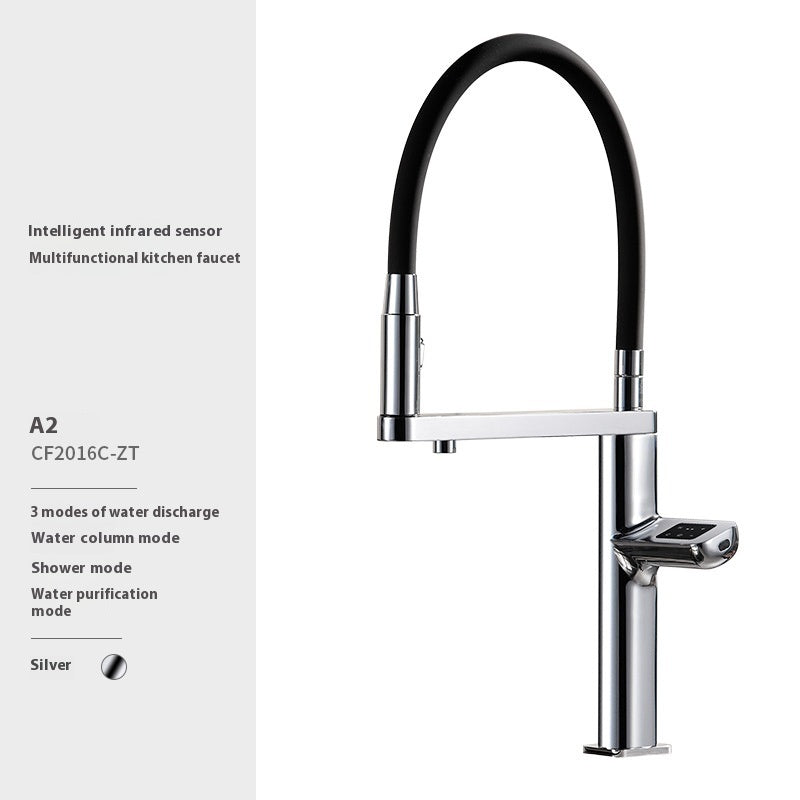 Smart Kitchen Faucet with Sensor & Temperature Display uaizen