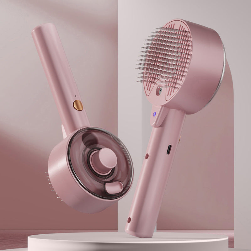 Smart Steam Pet Grooming Brush with UV Sterilization