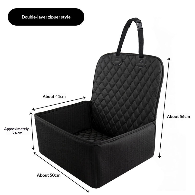 Waterproof Pet Car Seat Cushion with Zipper