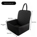 Waterproof Pet Car Seat Cushion with Zipper