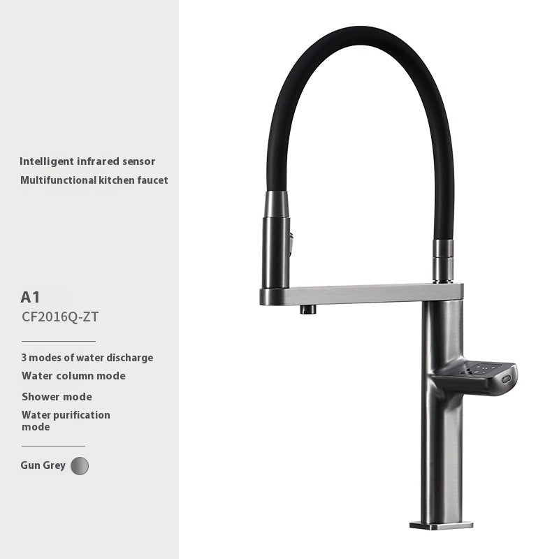 Smart Kitchen Faucet with Sensor & Temperature Display uaizen