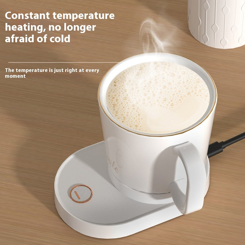 Smart Heated Coffee Mug with Auto Stirring Coaster
