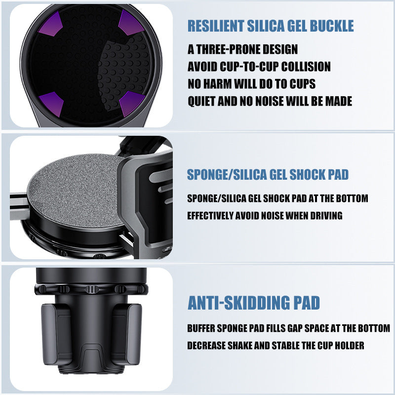 Dual Rotating Car Cup Holder uaizen