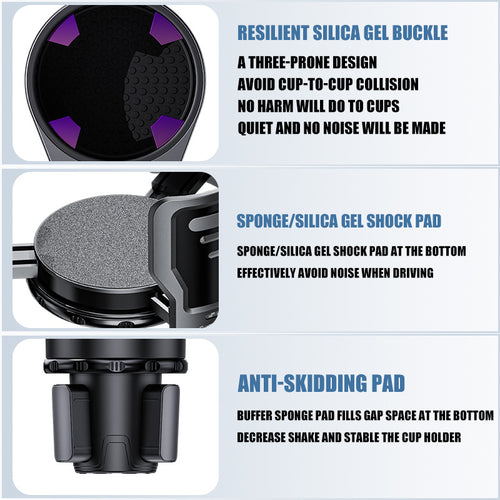 Dual Rotating Car Cup Holder uaizen
