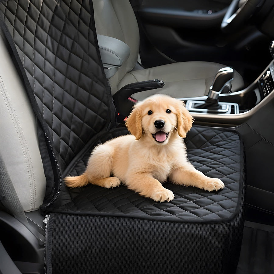 Waterproof Pet Car Seat Cushion with Zipper
