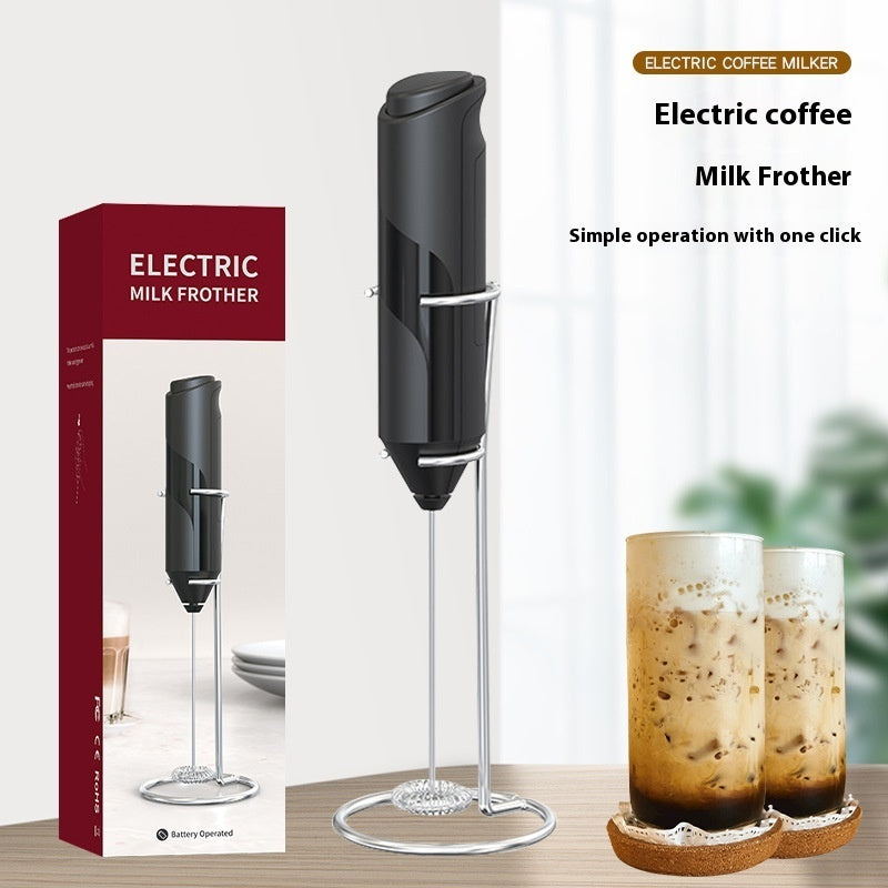 Electric Milk Frother with Stand