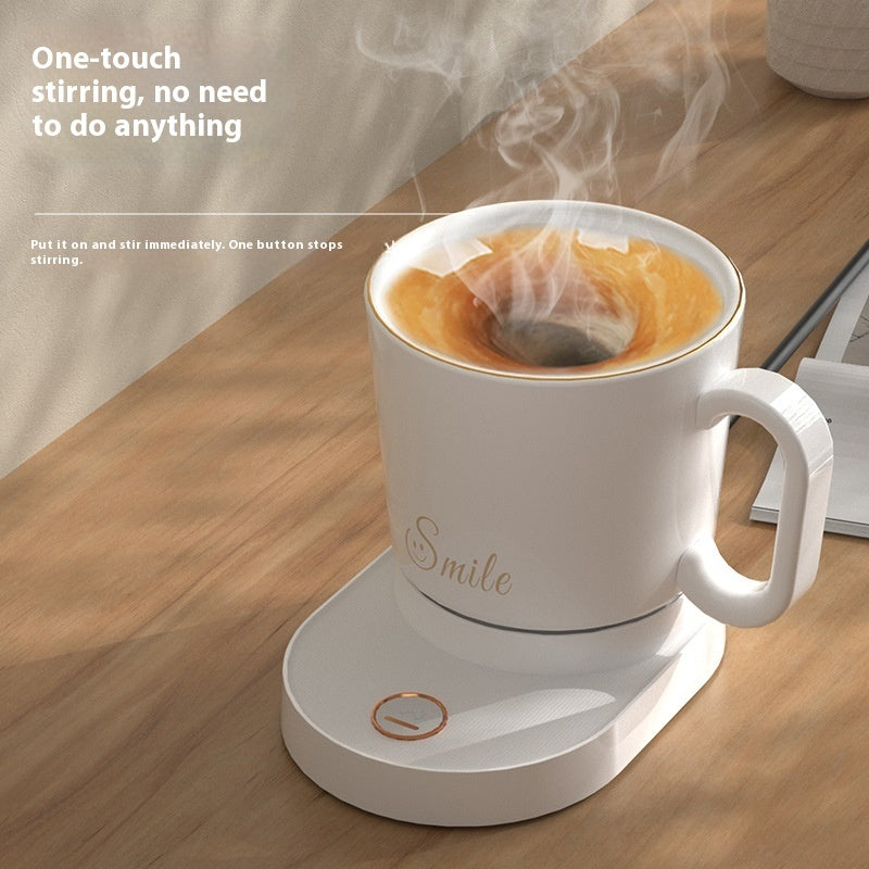 Smart Heated Coffee Mug with Auto Stirring Coaster