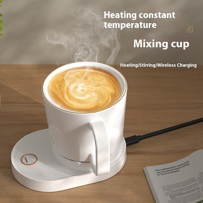 Smart Heated Coffee Mug with Auto Stirring Coaster